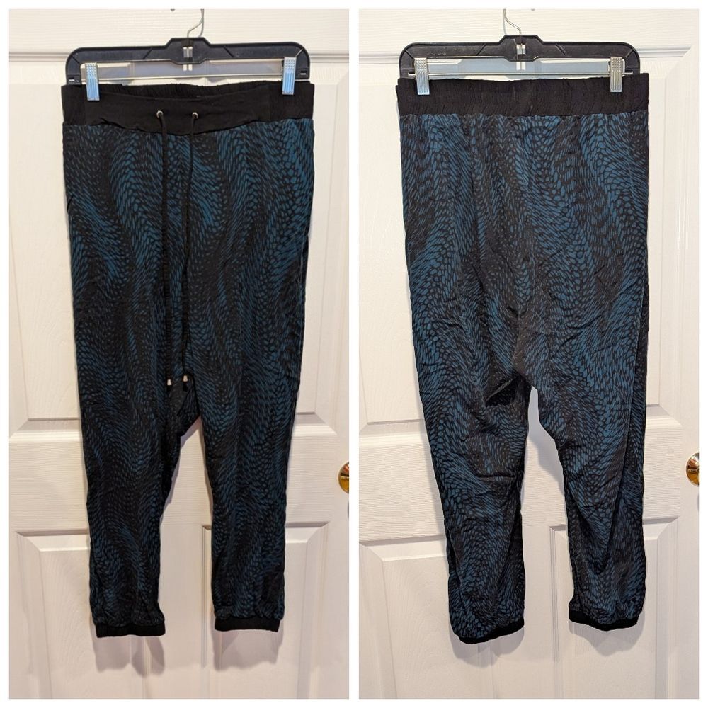 Y2K Torrid Teal Geo Print Pull On Jogger Athleisure Streetwear Pants 3X 22/24